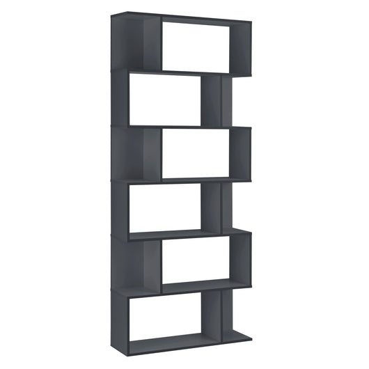 Libreria Borrby Scaffale da Terra 192 x 80 x 24 cm Grigio scuro [en.casa]