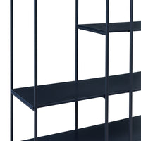 Scaffale da Terra Rælingen Libreria con Ripiani Aperti 180x180x33 cm Nero [en.casa]