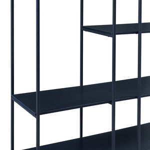 Scaffale da Terra Rælingen Libreria con Ripiani Aperti 180x180x33 cm Nero [en.casa]