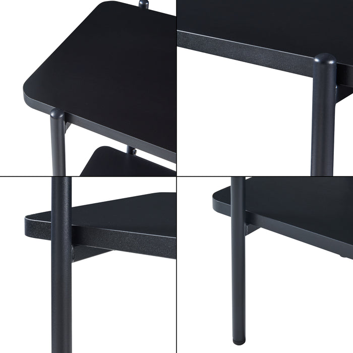 Scaffale Samnanger Libreria a 3 Ripiani - Nero [en.casa]