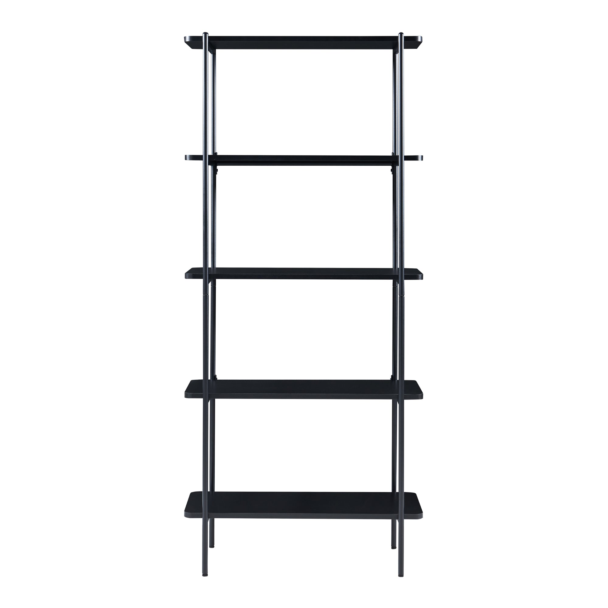 Scaffale Samnanger Libreria a 5 Ripiani - Nero [en.casa]