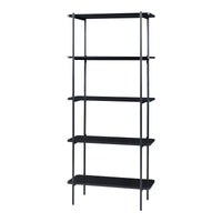Scaffale Samnanger Libreria a 5 Ripiani - Nero [en.casa]