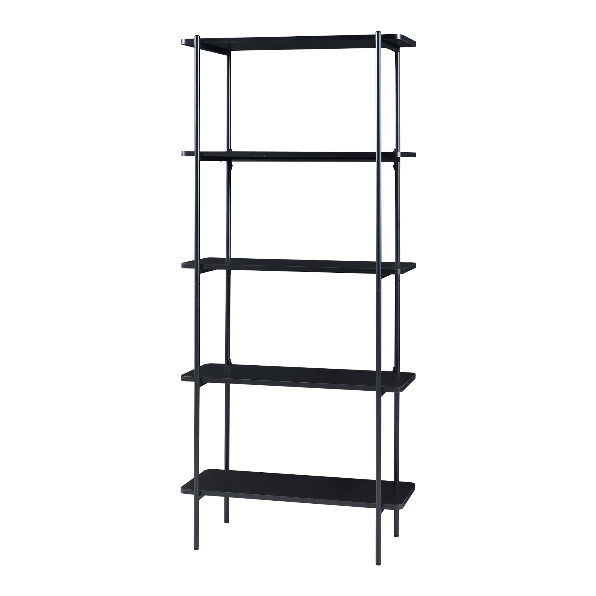 Scaffale Samnanger Libreria a 5 Ripiani - Nero [en.casa]