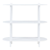 Scaffale da Terra Øvre Libreria con 3 Ripiani - Bianco [en.casa]