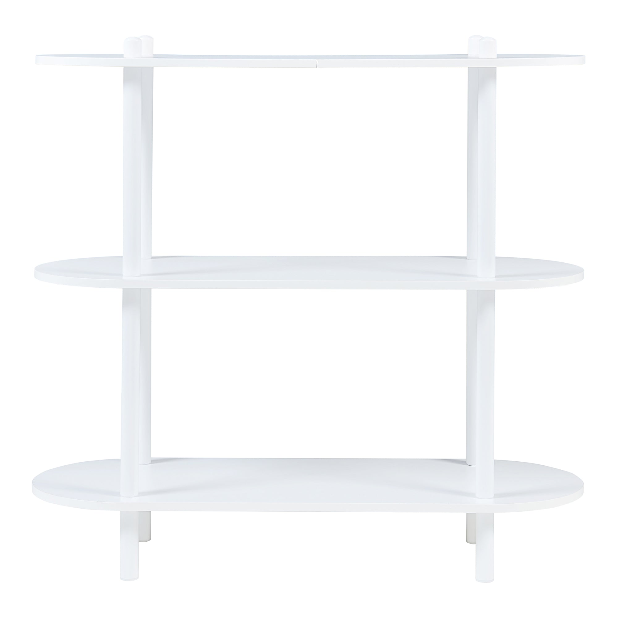 Scaffale da Terra Øvre Libreria con 3 Ripiani - Bianco [en.casa]