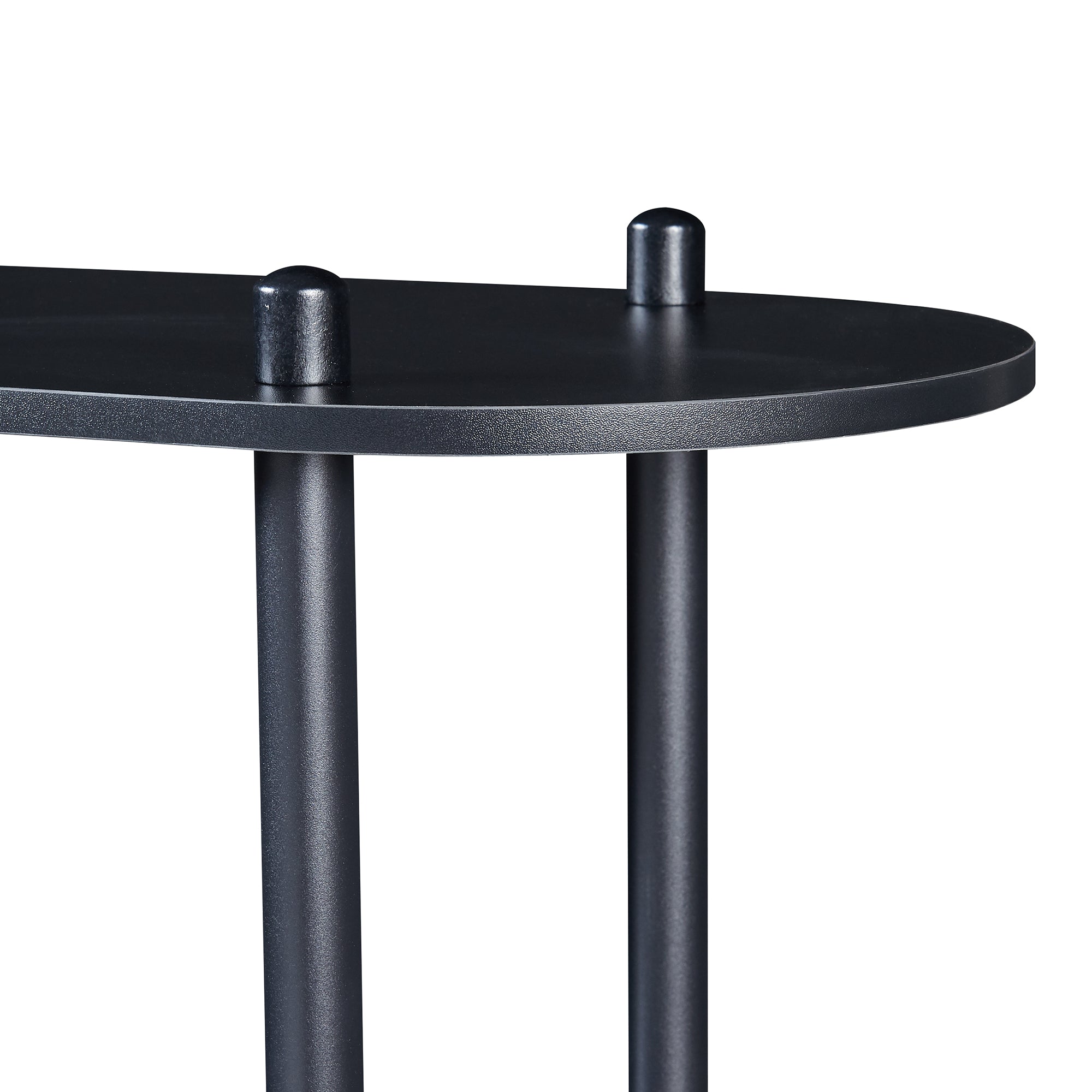 Scaffale da Terra Øvre Libreria con 4 Ripiani - Nero [en.casa]