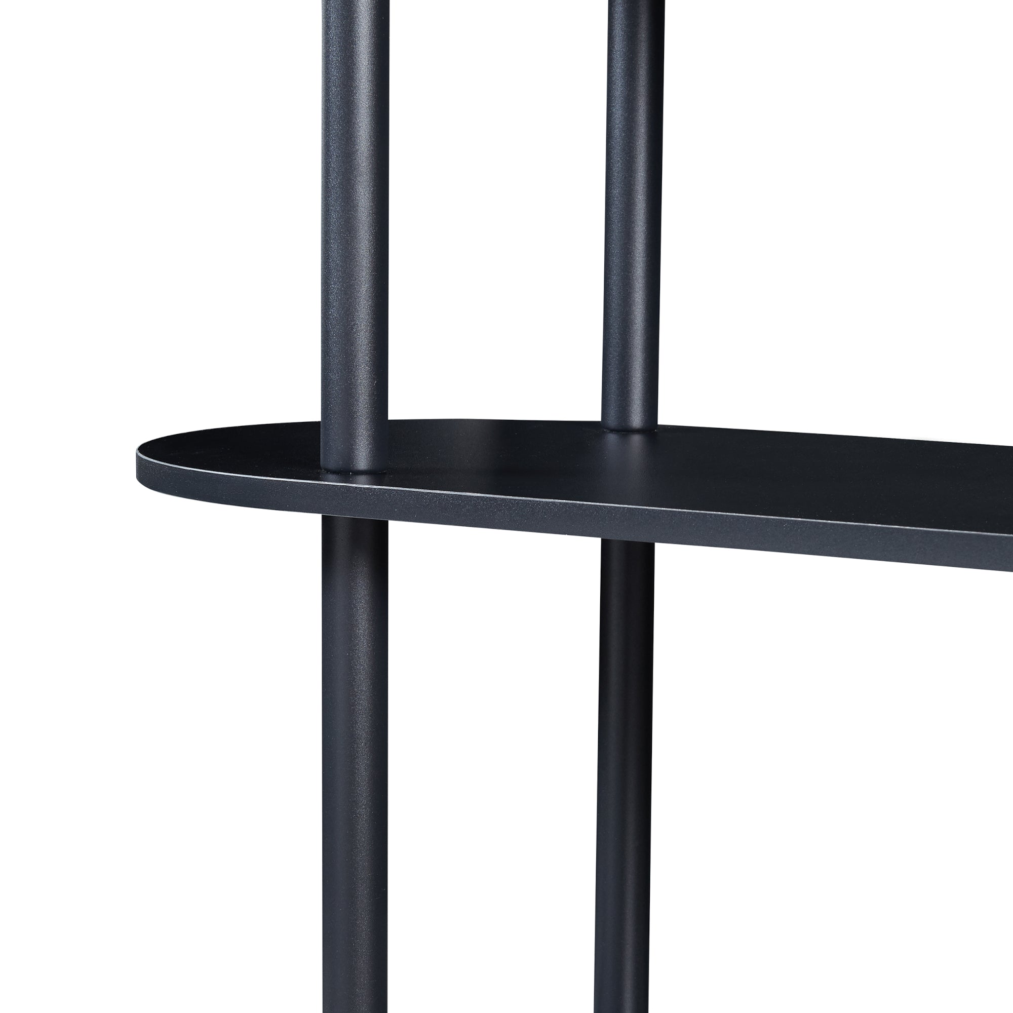 Scaffale da Terra Øvre Libreria con 4 Ripiani - Nero [en.casa]