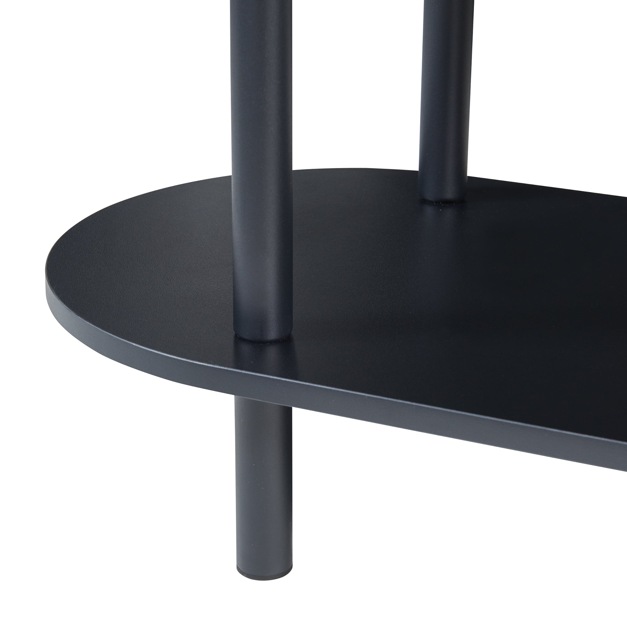 Scaffale da Terra Øvre Libreria con 4 Ripiani - Nero [en.casa]