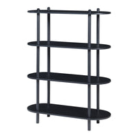Scaffale da Terra Øvre Libreria con 4 Ripiani - Nero [en.casa]