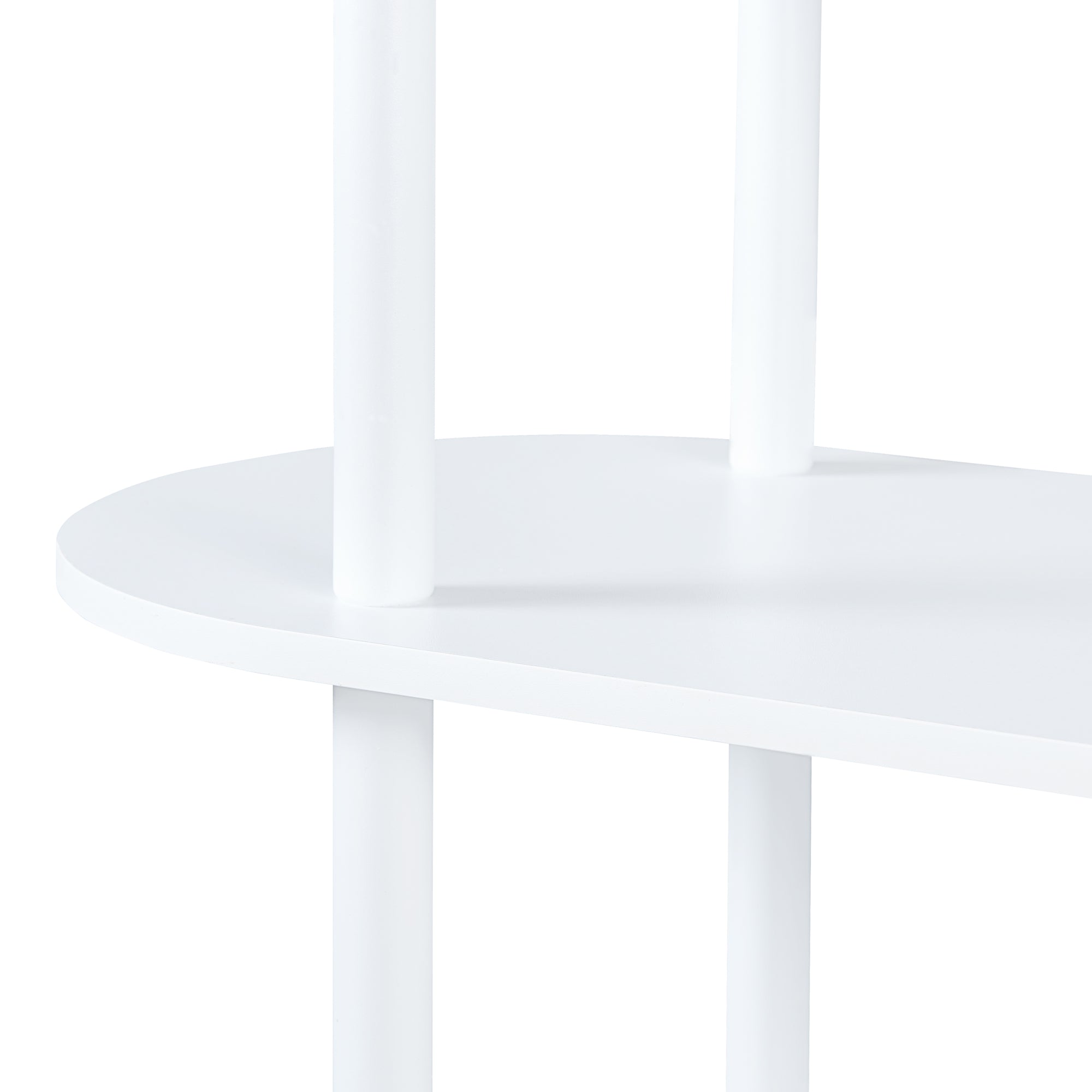 Scaffale da Terra Øvre Libreria con 5 Ripiani - Bianco [en.casa]