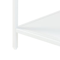 Scaffale Basso Reisjärvi a 4 Piani Acciaio - Bianco opaco [en.casa]