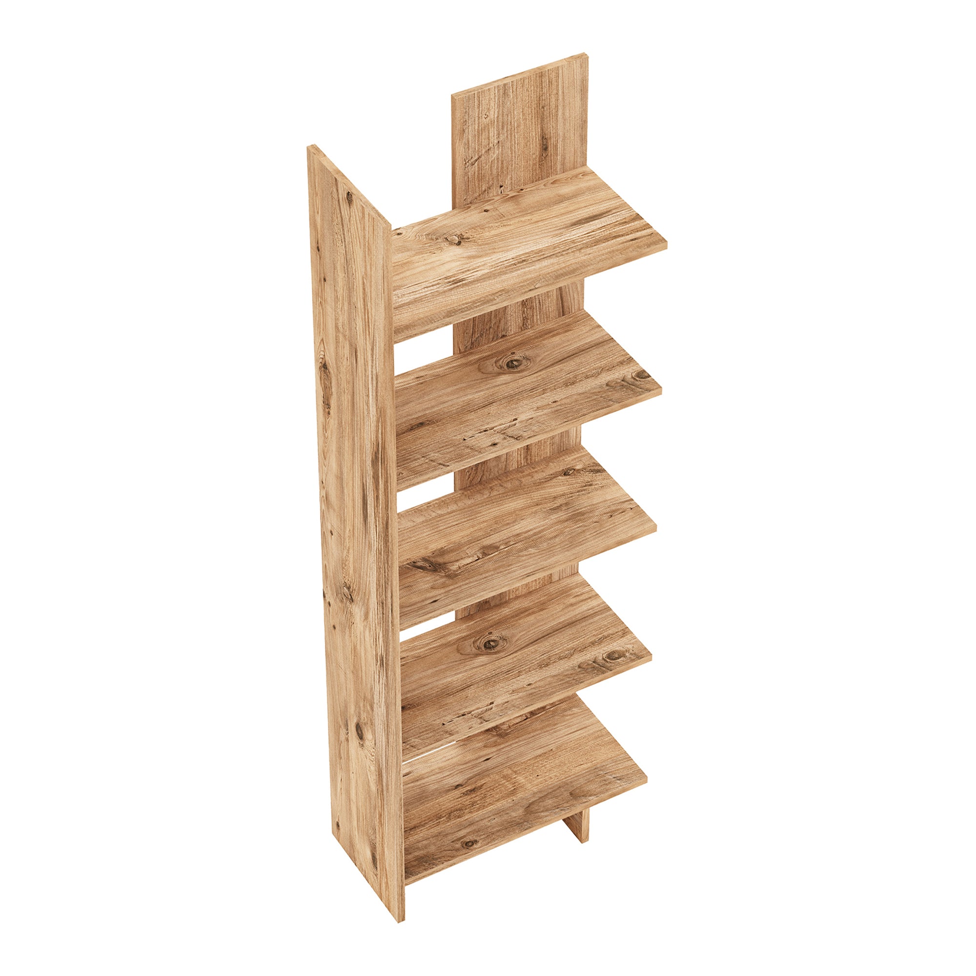 Libreria Vireftere a 5 Ripiani 176 x 62 x 29 cm - Effetto Legno [en.casa]