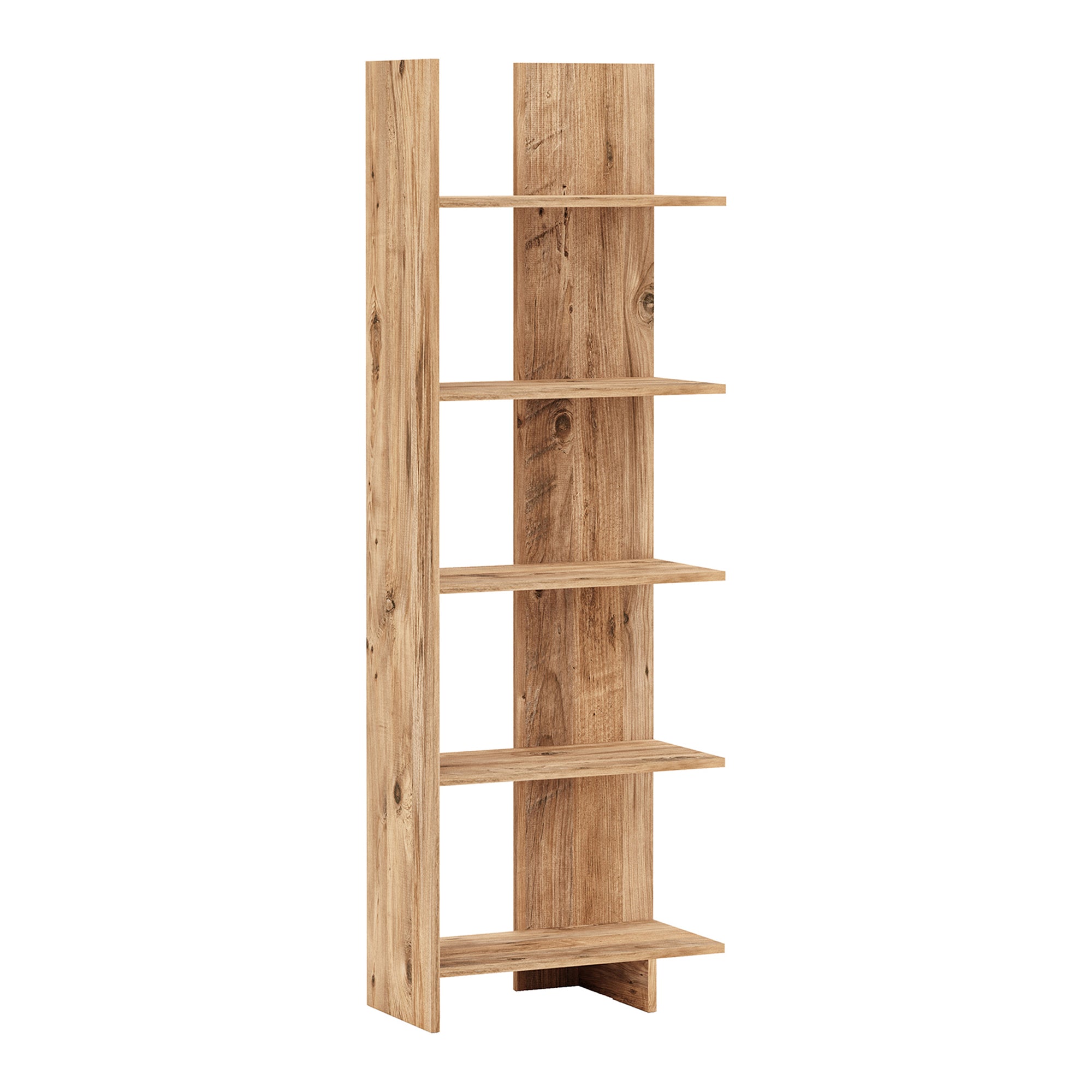 Libreria Vireftere a 5 Ripiani 176 x 62 x 29 cm - Effetto Legno [en.casa]