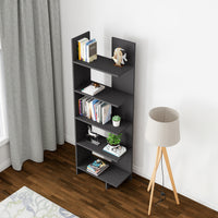 Libreria Vireftere a 5 Ripiani 176 x 62 x 29 cm - Grigio [en.casa]