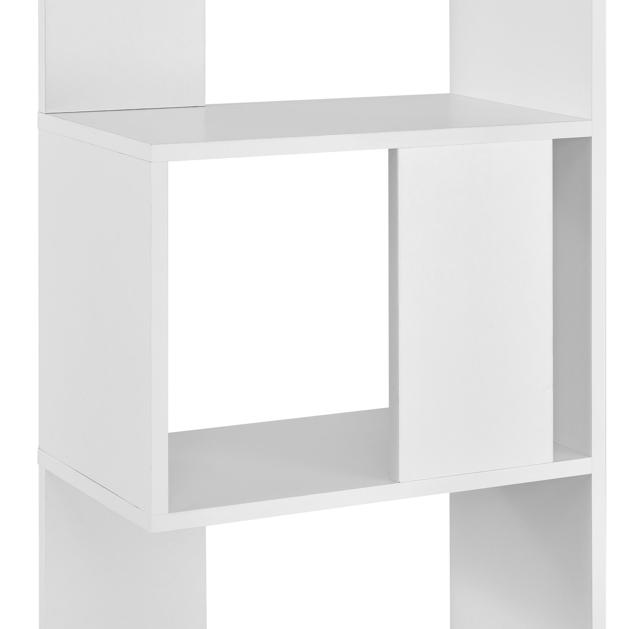 Libreria a 5 Ripiani 159 x 45 x 23,5 cm Scaffale in Design Moderno Mobile Portaoggetti per Soggiorno - Bianco
