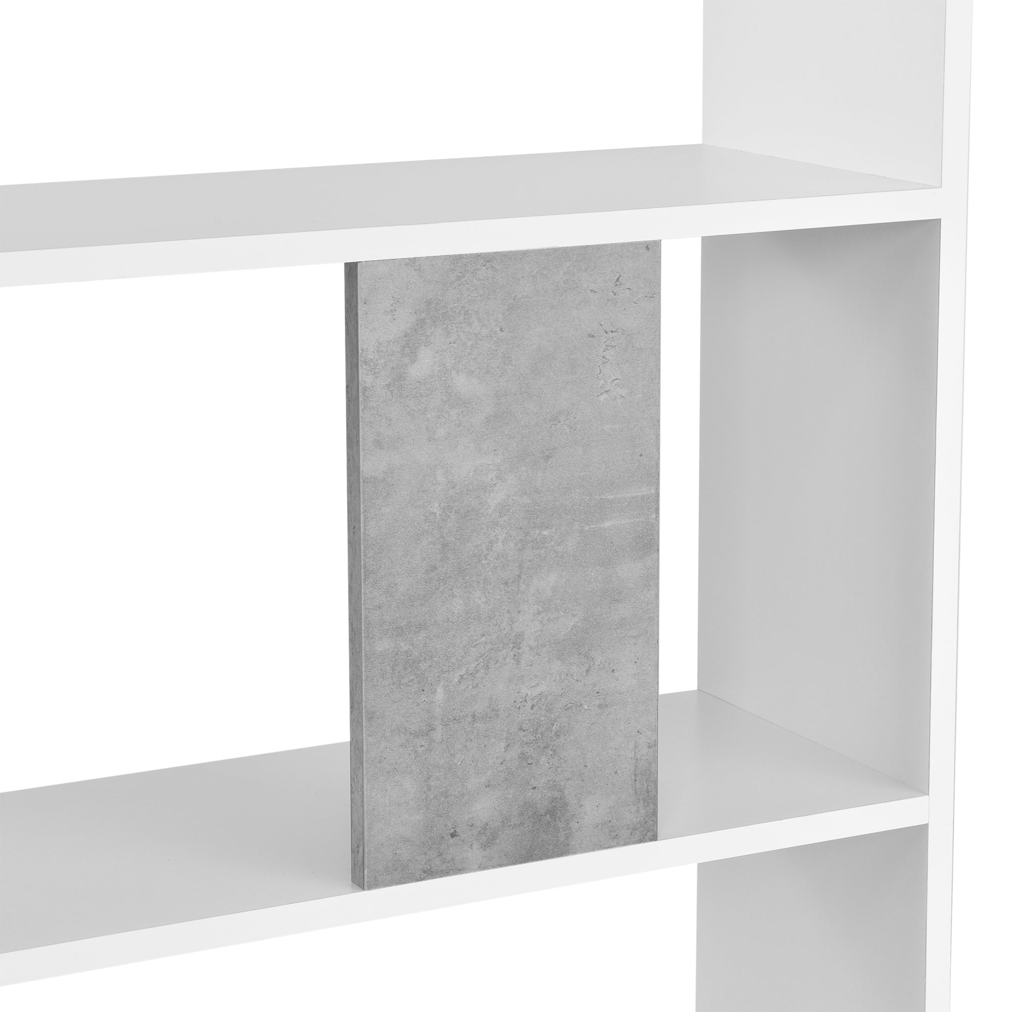 Libreria a 5 Ripiani 159 x 80 x 23,5 cm Scaffale in Design Moderno Mobile Divisorio Portaoggetti / Organizzatore per