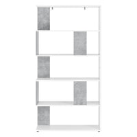Libreria a 5 Ripiani 159 x 80 x 23,5 cm Scaffale in Design Moderno Mobile Divisorio Portaoggetti / Organizzatore per