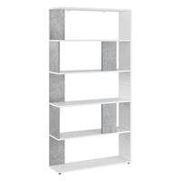 Libreria a 5 Ripiani 159 x 80 x 23,5 cm Scaffale in Design Moderno Mobile Divisorio Portaoggetti / Organizzatore per