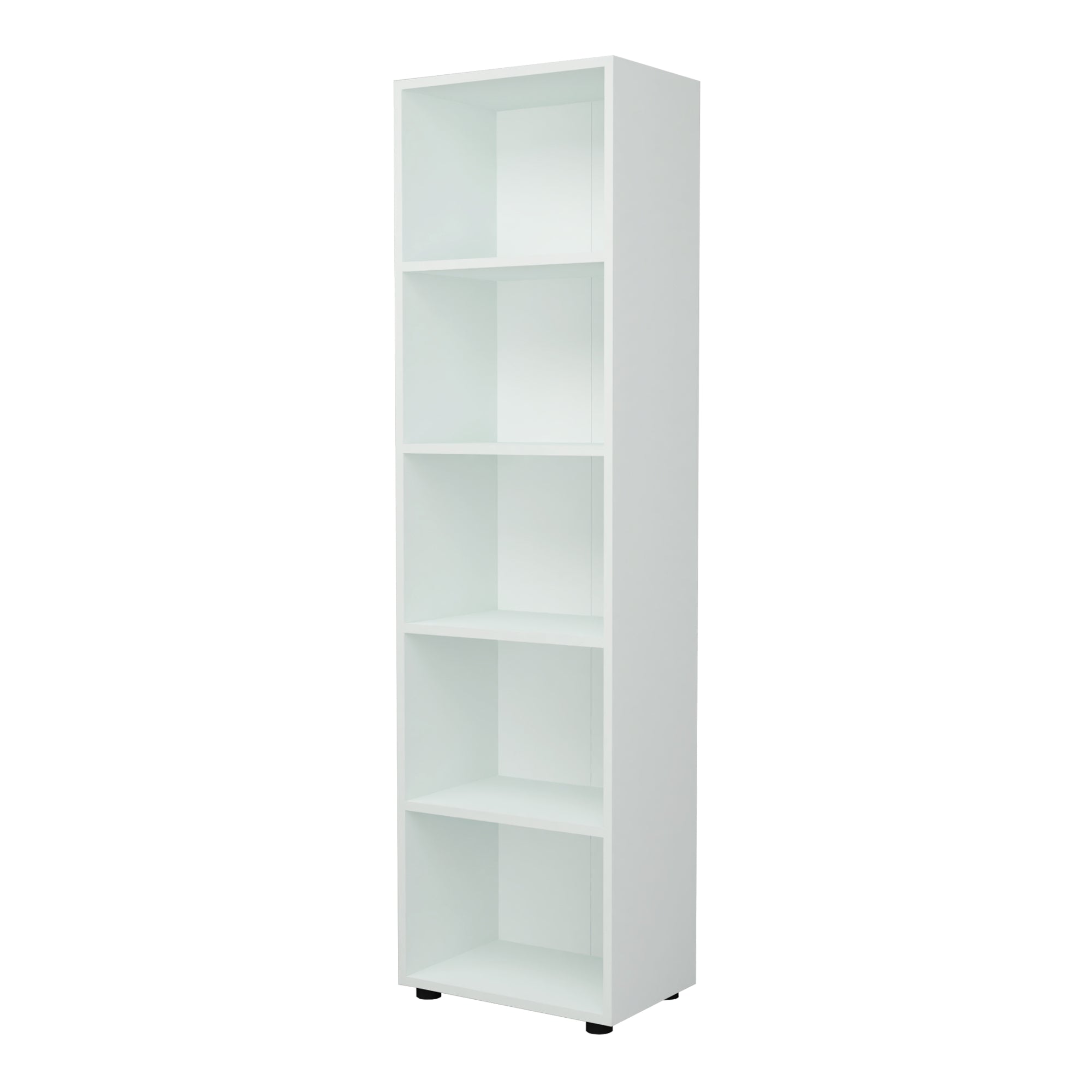 Libreria 'Vara' Altezza: 178 cm Scaffale a Terra con 5 Scomparti Aperti - Bianco [en.casa]