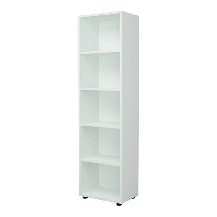 Libreria 'Vara' Altezza: 178 cm Scaffale a Terra con 5 Scomparti Aperti - Bianco [en.casa]