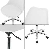 Sedia Girevole da Scrivania Regolabile in Altezza tra 44-54 cm Sedia da Ufficio con 5 Rotelle e Seduta Imbottita