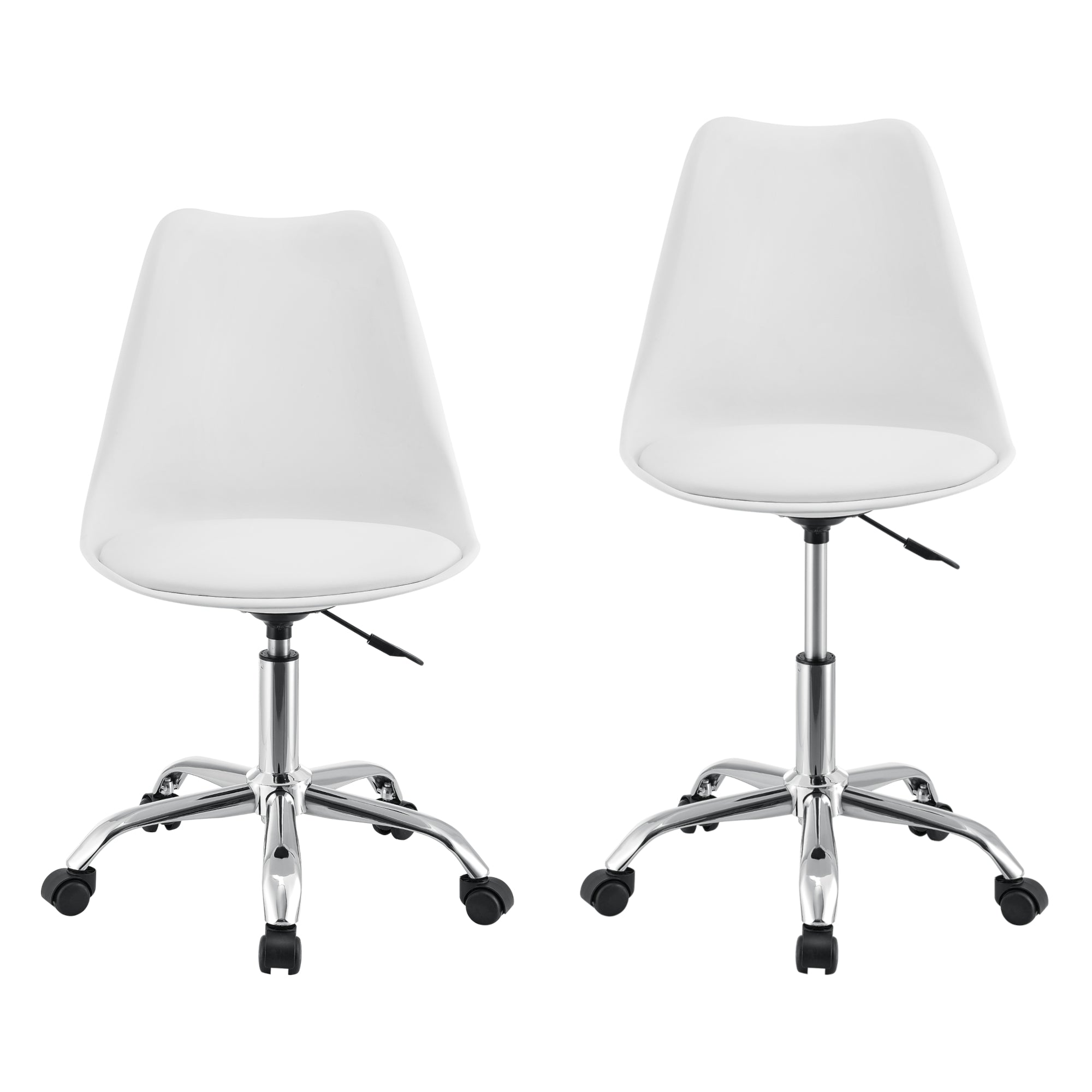 Sedia Girevole da Scrivania Regolabile in Altezza tra 44-54 cm Sedia da Ufficio con 5 Rotelle e Seduta Imbottita