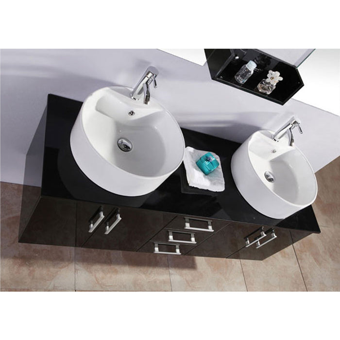Mobile Bagno nero 150 cm Lavabo Incluso – Butterfly