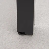 Set Tavolo e Sedie da Giardino Pieghevoli e Regolabili per 4 Persone in Alluminio e Texteline, Nero