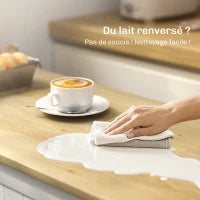 Buffet da cucina, mobile da archiviazione con 3 ante, cassetto, ripiani porta e ripiano regolabile, 105x40x83cm, bianco