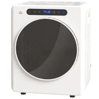 Asciugatrice a Scarico 4 KG 1000W Funzione Antirughe Funzione Sterilizzare Timer Display LED Touch Bianco