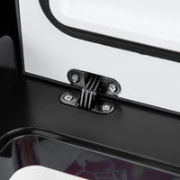 EASYCOMFORT  Frigo Portatile Elettrico a Compressore da 35L con Maniglia Telescopica e Ruote, Frigorifero Piccolo da 12/24V DC e 110/240V AC, per Auto e Camion