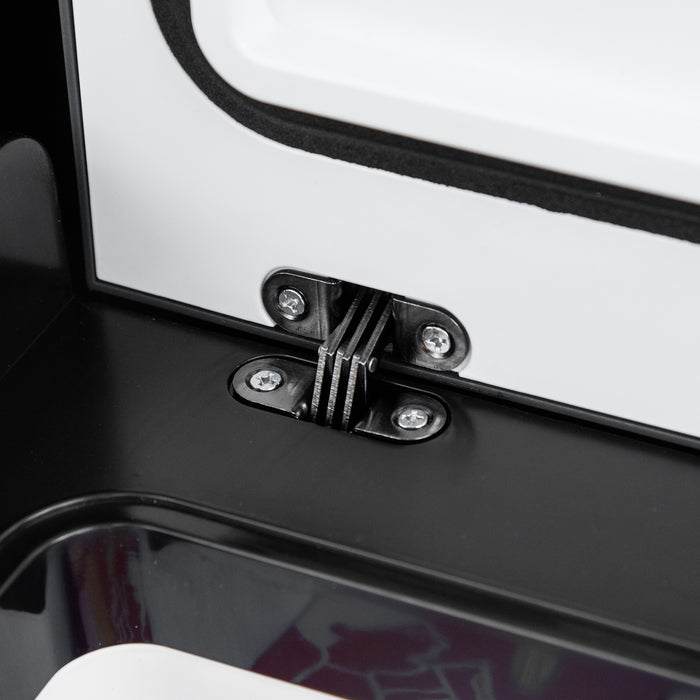 EASYCOMFORT  Frigo Portatile Elettrico a Compressore da 35L con Maniglia Telescopica e Ruote, Frigorifero Piccolo da 12/24V DC e 110/240V AC, per Auto e Camion