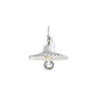 Sospensione Classica L'Aquila Ceramica E Ottone Satinato 1 Luce E27