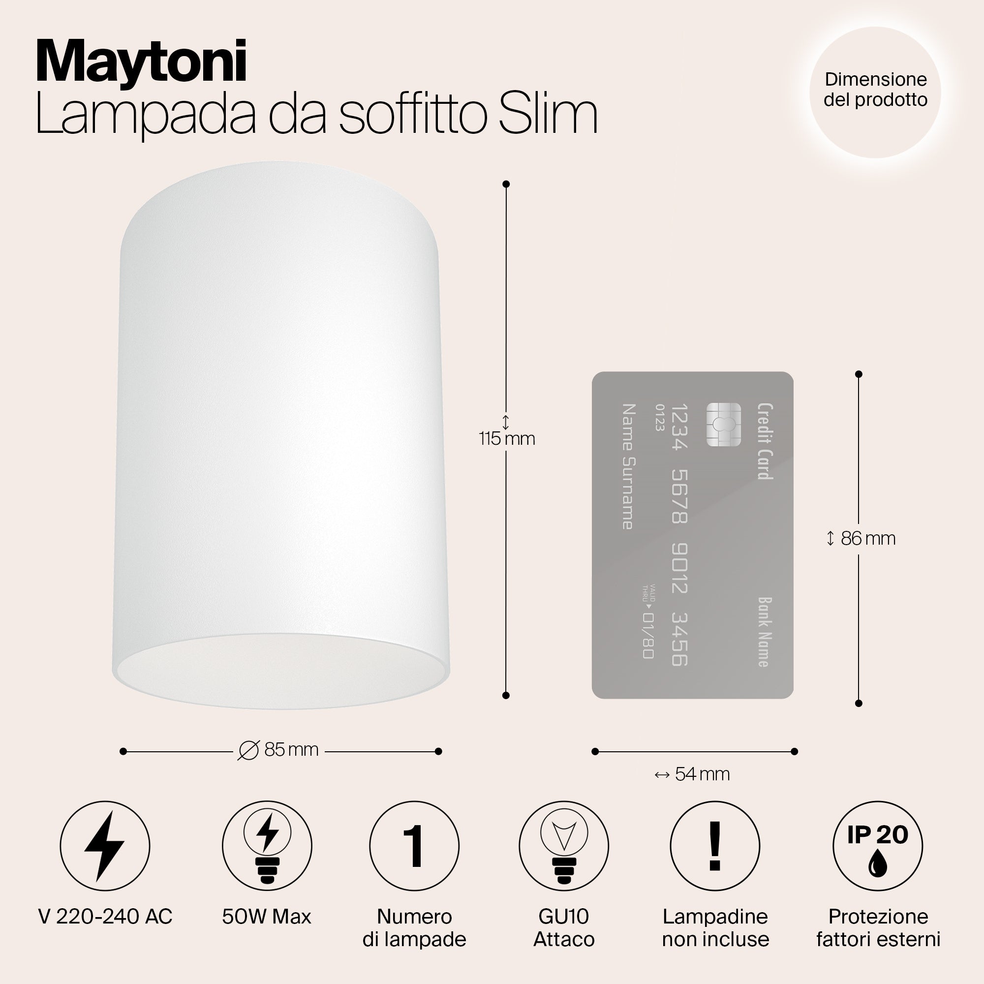 Lampada Da Soffitto C014Cl-01W