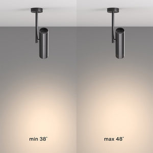 Lampadario A Sospensione Moderno Elti Alluminio Nero 1 Luce Gu10 50W Ip20
