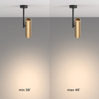 Lampadario A Sospensione Moderno Elti Alluminio Nero 1 Luce Gu10 50W