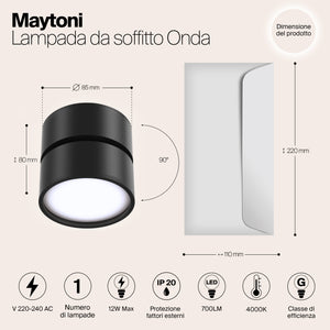 Lampada Da Soffitto C024Cl-L12B4K