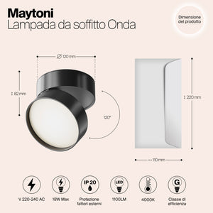 Lampada Da Soffitto C024Cl-L18B4K