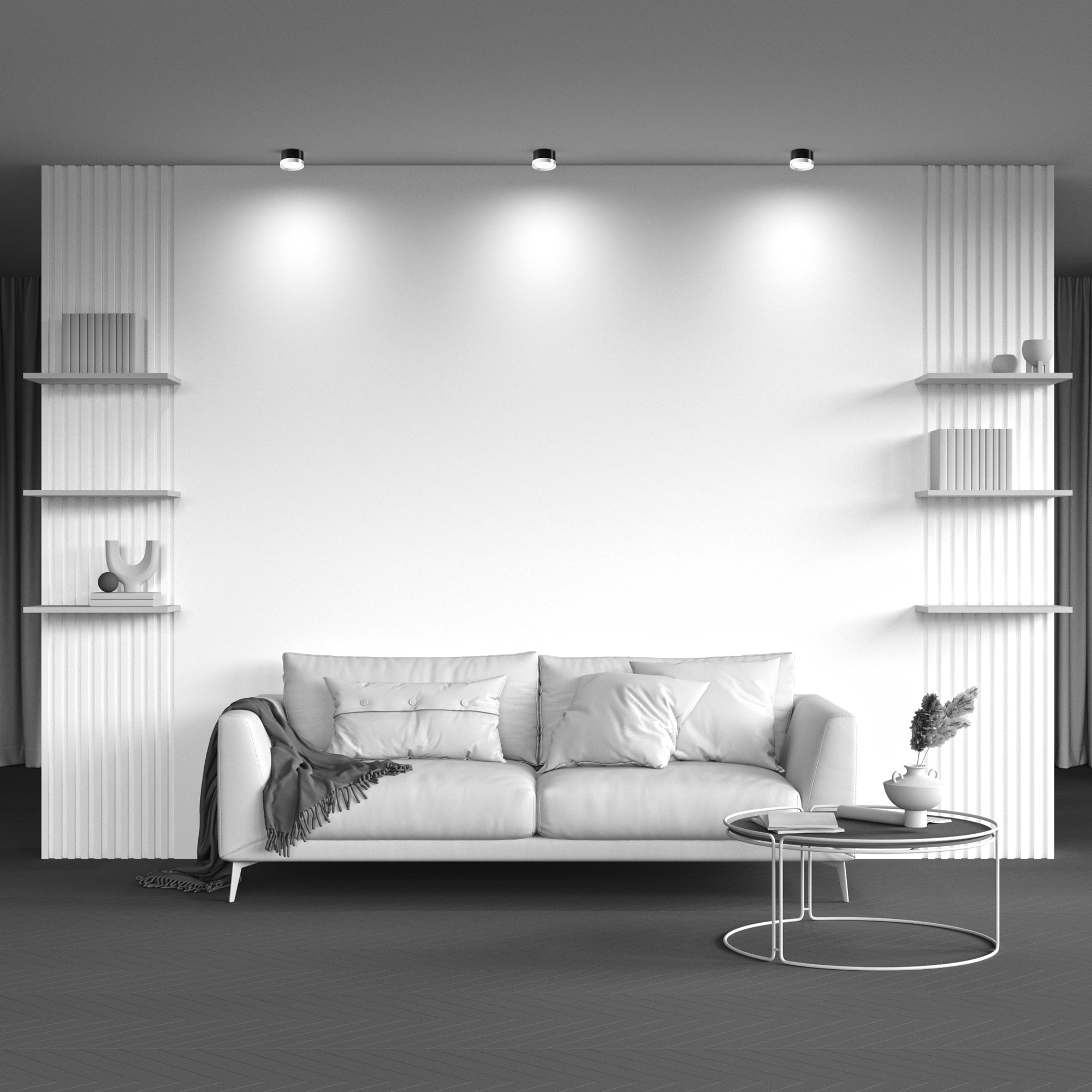 Lampada Da Soffitto C086Cl-Gx53-Srd-Bg