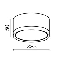 Lampada Da Soffitto C086Cl-Gx53-Srd-Bg