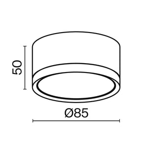 Lampada Da Soffitto C086Cl-Gx53-Srd-Bg