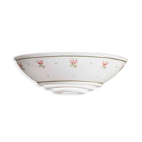 Applique Classica Trieste Bianco Decorato Filo Verde 1 Luce R7S