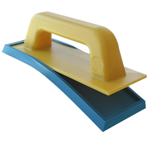 Spatola fuga doppio profilo gomma intercambiabile azzurrina 95x245 mm