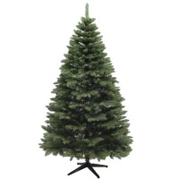 Albero di Natale in Plastica con 1050 Rami e Base Pieghevole in Acciaio, Ø120x180 cm, Verde