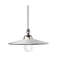 Lampadario Classico Asti Ottone E Ceramica Nero 1 Luce E27