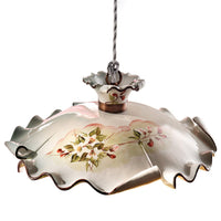 Lampadario Classico Milano Metallo E Ceramica Nero Sfumato Rame 35Cm 1 Luce E27