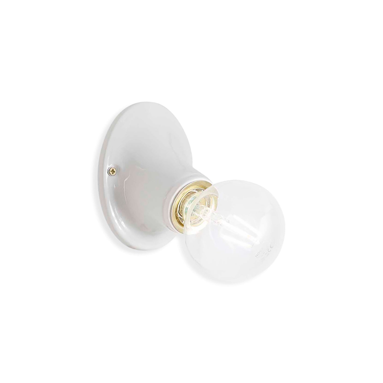 Applique Classica Trieste Bianco Lucido 1 Luce E27