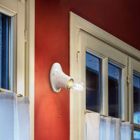 Applique Con Cordina Classica Trieste Bianco Lucido 1 Luce E27