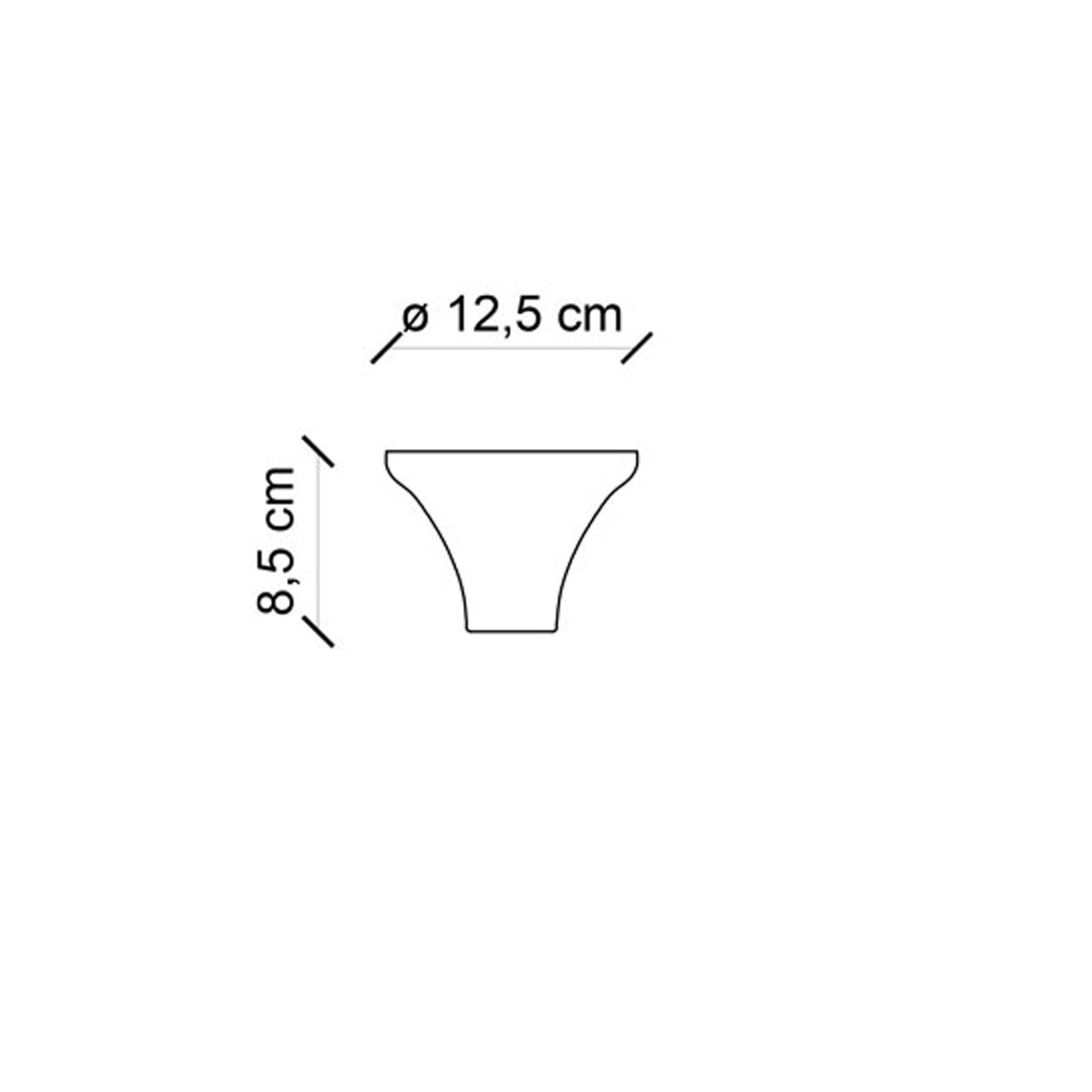 Plafoniera Vintage Tonda Piccola Ceramica Tortora 1 Luce E27