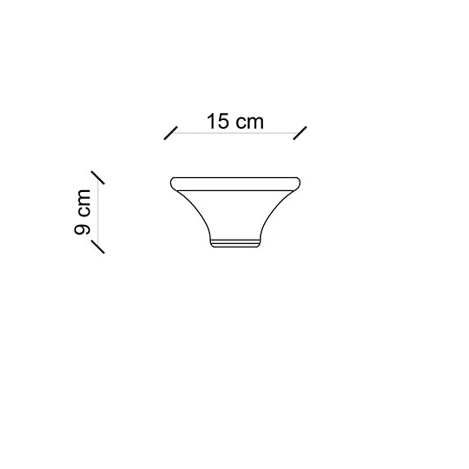 Plafoniera Vintage Quadrata Piccola Ceramica Bordeaux 1 Luce E27